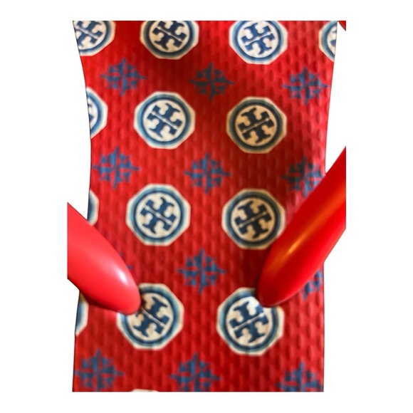 TORY BURCH Red Flip Flops 8 - Picture 6 of 7